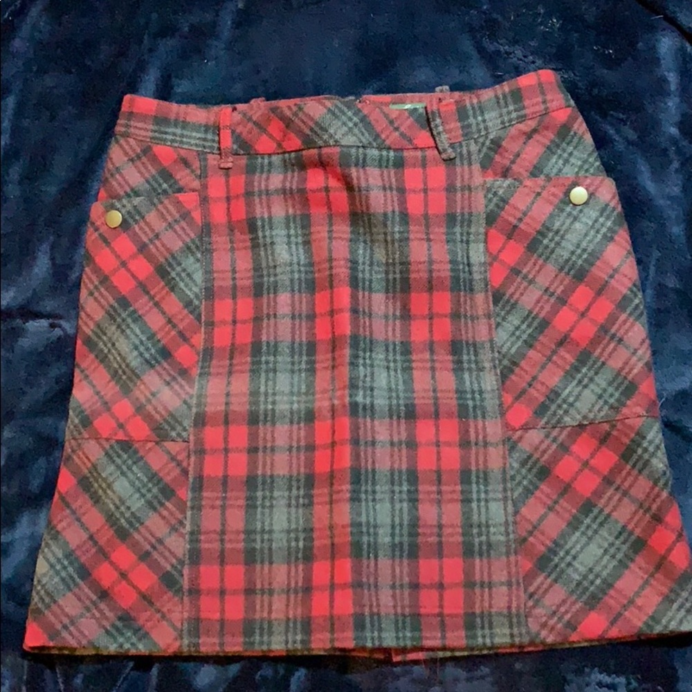 PERFECT EDDIE BAUER PLAID SKIRT FOR HOLIDAY!!!